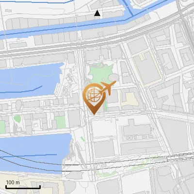 Karte Großer Grasbrook 9, 20457 Hamburg