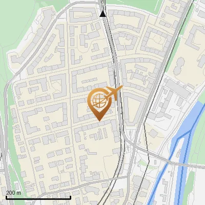 Karte Badstraße 23, 81379 München