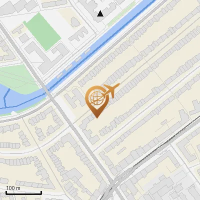 Karte Blumenau 2-16, 22089 Hamburg