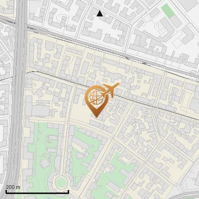 Karte Blutenburgstraße 43-45, 80636 München