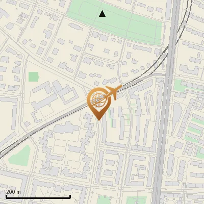 Karte Brucknerstraße 20-28, 81677 München