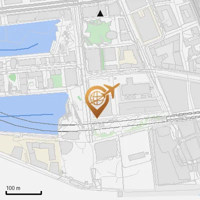 Karte Großer Grasbrook 15-17, 20457 Hamburg