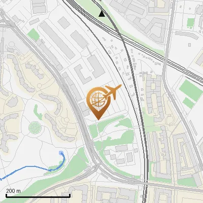 Karte Hansastraße 55, 81373 München