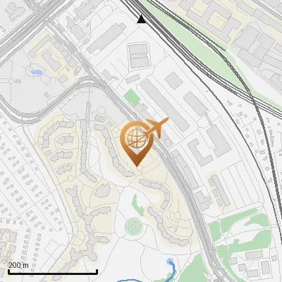 Karte Hansastraße 74-84, 81373 München