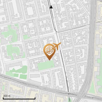 Karte Hirschbergstraße 11-14, 80634 München