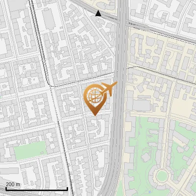 Karte Hirschbergstraße 1-6, 80634 München