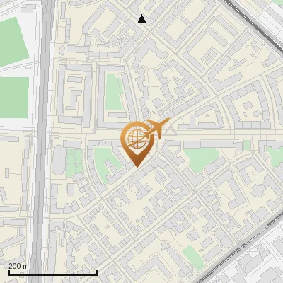 Karte Hübnerstraße 19-28, 80637 München