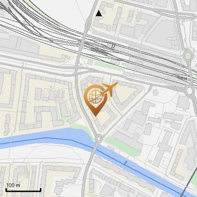 Karte Hufnertwiete 1-6, 22305 Hamburg