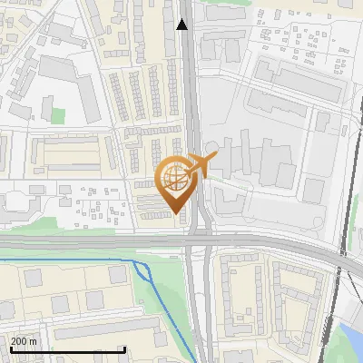 Karte Leopoldstraße 195-209, 80807 München