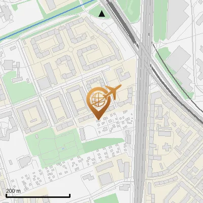 Karte Merzbacherstraße 18-20, 80637 München