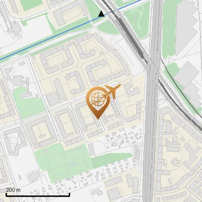 Karte Merzbacherstraße 21-35, 80637 München