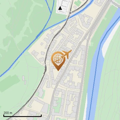 Karte Paradiesstraße 3-9, 80538 München