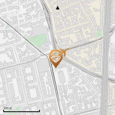 Karte Rotkreuzplatz 1-2, 80634 München