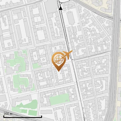 Karte Schlörstraße 16-23, 80634 München