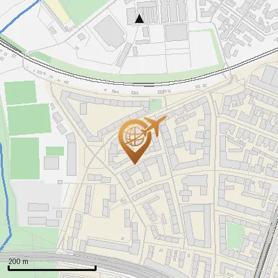 Karte Thusneldastraße 1-8, 81543 München