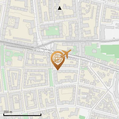 Karte Unertlstraße 10, 80803 München