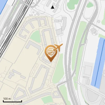 Karte Veddeler Brückenstraße 118, 20539 Hamburg