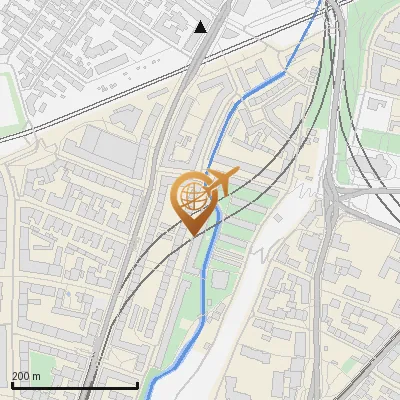 Karte Waldeckstraße 2-19, 81543 München