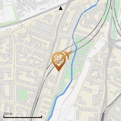 Karte Waldeckstraße 20-29, 81543 München