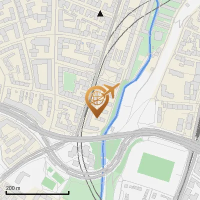 Karte Waldeckstraße 40-62, 81543 München