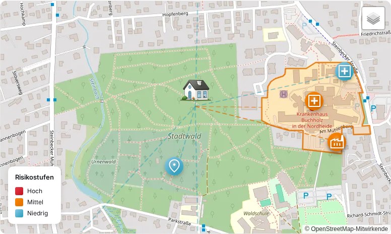 Karte: Buchholz in der Nordheide